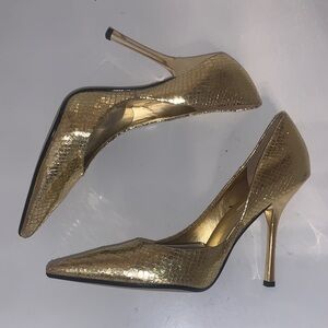 Guess by Marciano Metallic Gold Heels